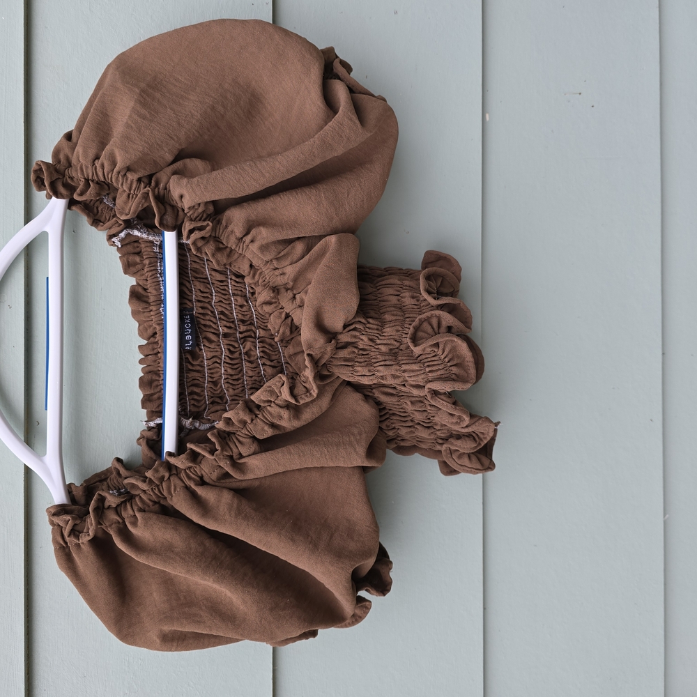 Brown Crop Top